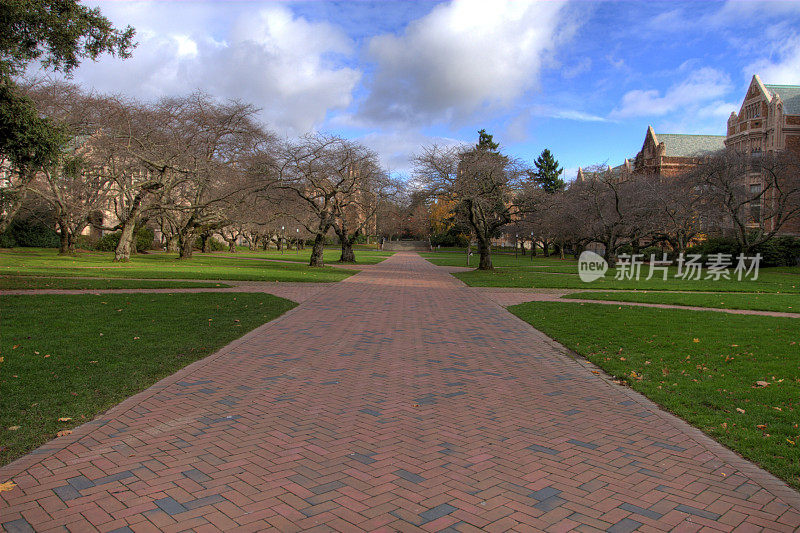 华盛顿大学Quad - HDR照片